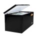 SMART SEF-250CS 250 Ltr Glass Door Black Deep Freezer
