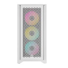 Corsair ICUE 4000D RGB Airflow White Mid-Tower ATX Gaming Desktop Casing #CC-9011241-WW